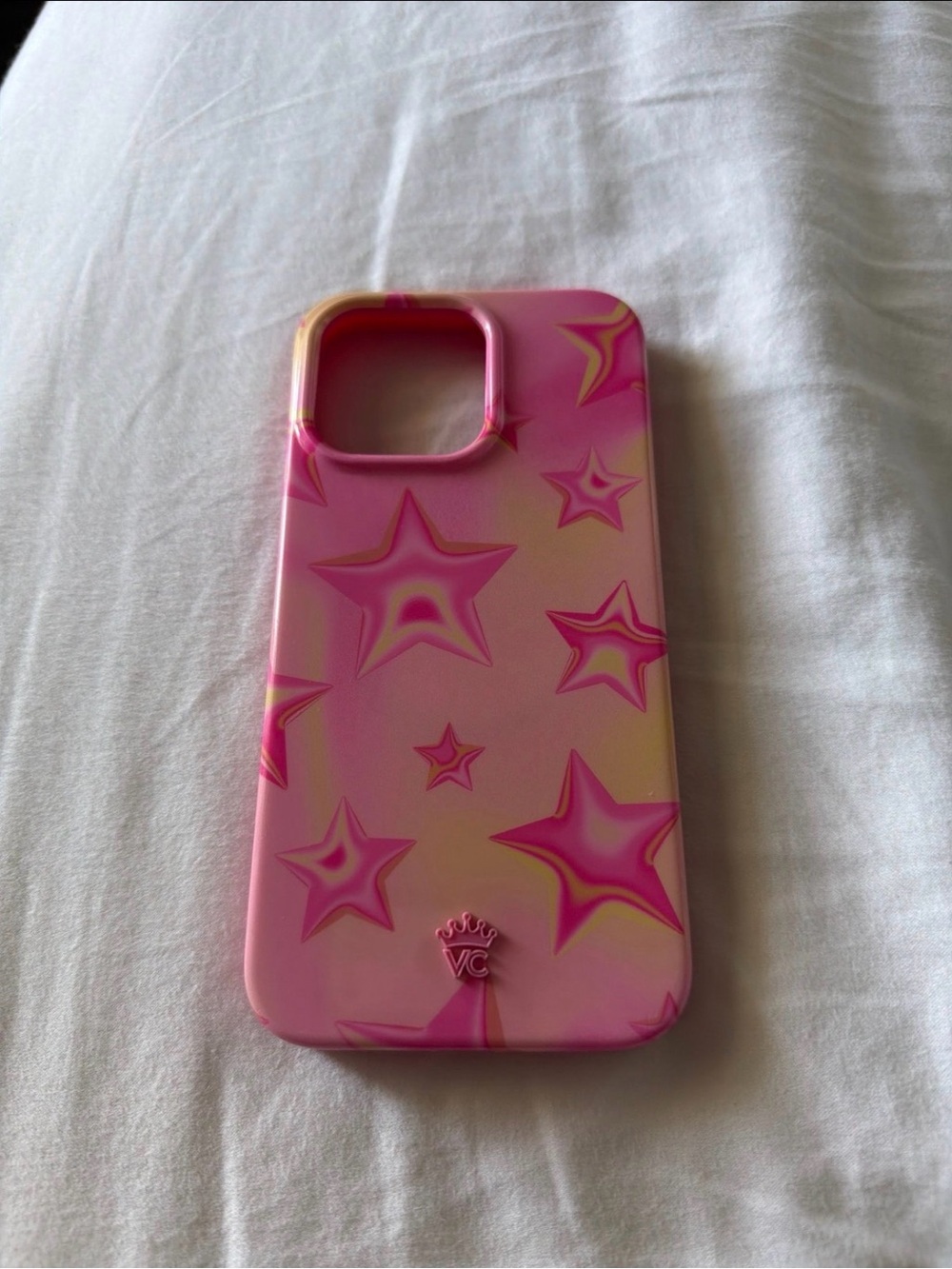 Velvet Caviar Sherbet Stars iPhone 15 Pro Max phone case pink orange